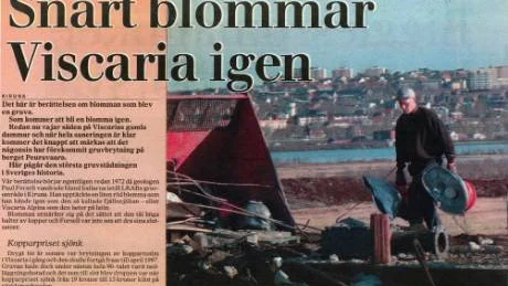 NSD den 13 oktober 1998. Viscariagruvan städas.