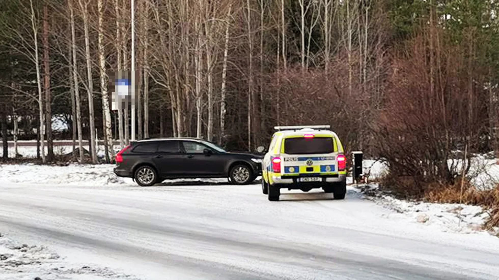 En polispatrull kallades till Bureå på onsdagen med anledning av ett villainbrott. 