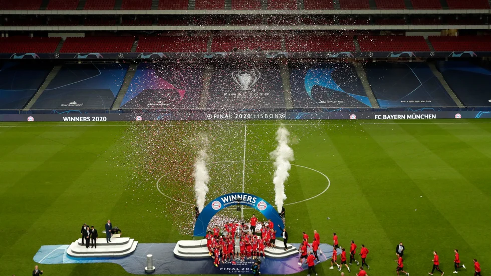 Bayern München vann Champions League inför tomma läktare. På supercupfinalen