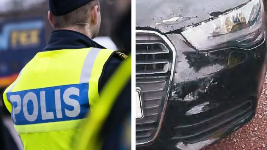 En 26-årig man har åtalats för att ha kört på en bil. 