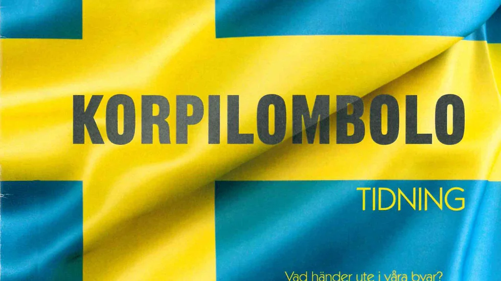 Del av omslaget på Korpilombolo Tidnings andra nummer, juninumret.