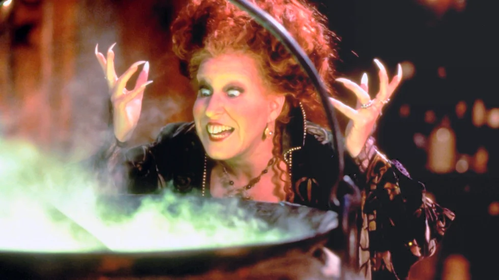Bette Midler spelade huvudrollen i "Hocus pocus": Pressbild.