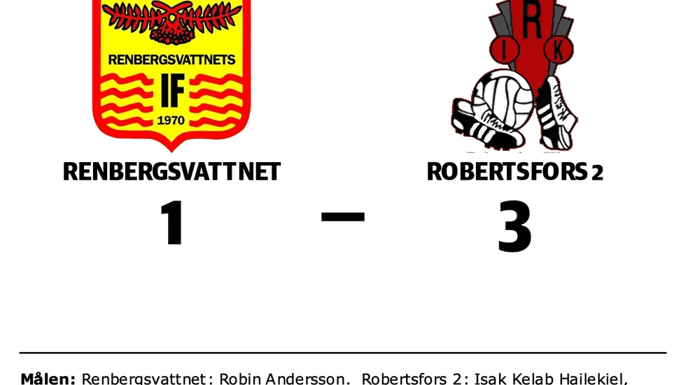 Renbergsvattnet förlorade mot Robertsfors 2