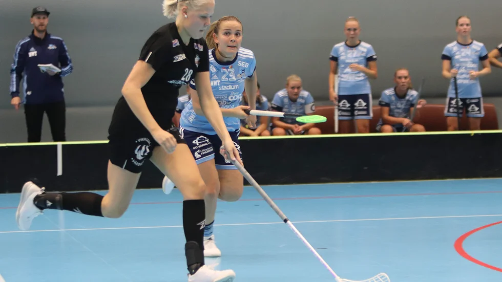 Line Ceder blev tvåmålsskytt i FBC-damernas match i division 1.