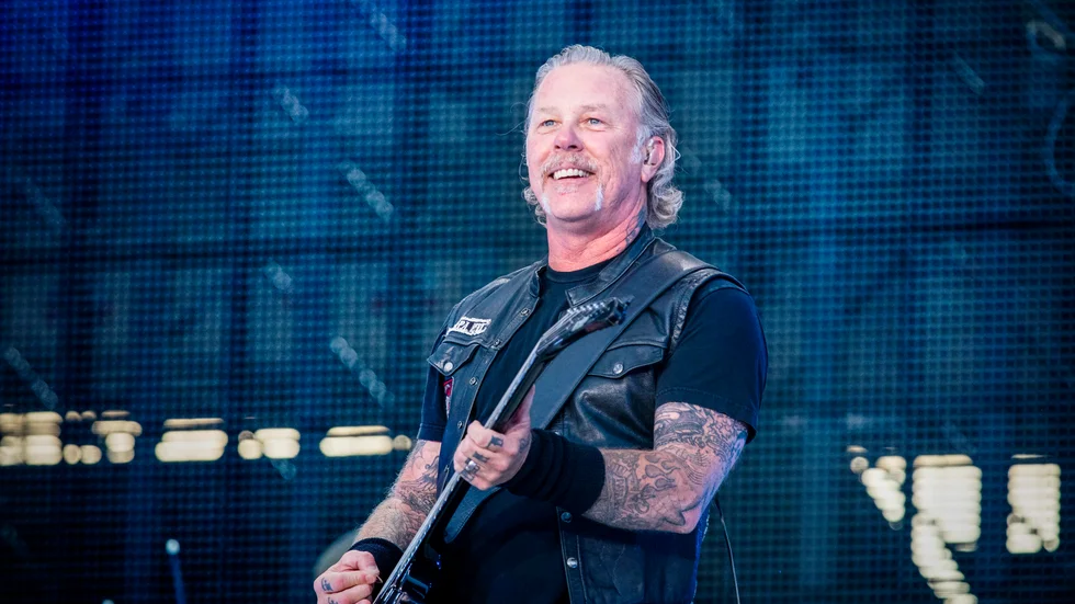 Metallicas frontman James Hetfield. Arkivbild.