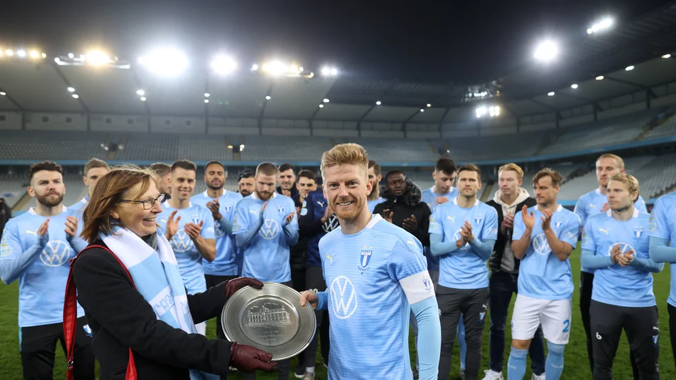 Malmö FF:s lagkapten Anders Christiansen blev inte bara svensk mästare. Han har även utsetts till årets mest värdefulle spelare och årets mittfältare i allsvenskan. Arkivbild.