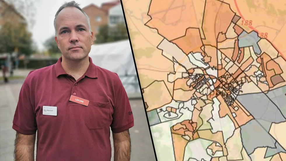 Mats Martinell, medicinskt ansvarig läkare på provtagningsenheten inom Region Uppsala.