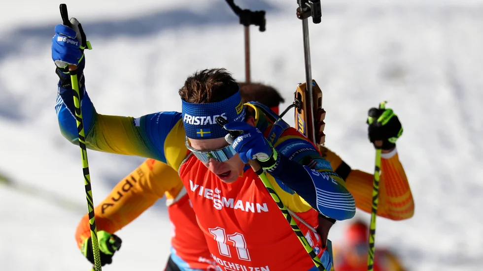 Martin Ponsiluoma blev bäste svensk i Oberhof. Arkivbild.