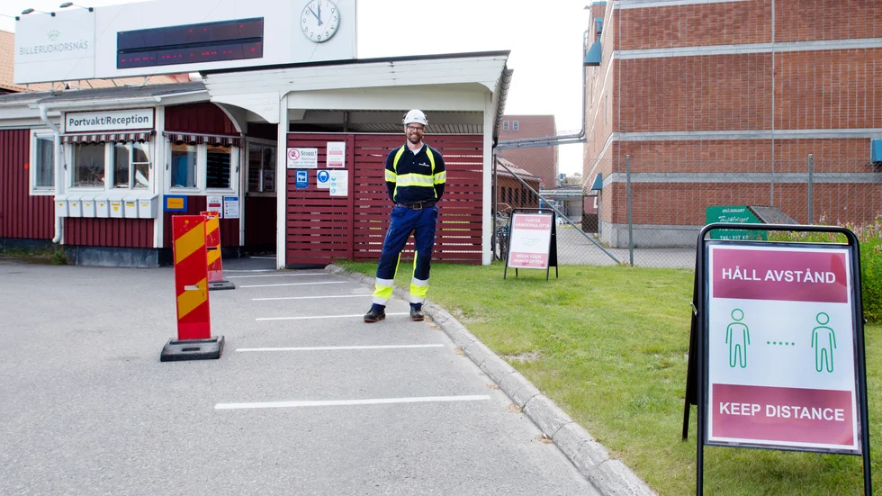 Många åtgärder har vidtagits vid Billerud Korsnäs inför årets fabriksstopp för att minimera risken för smittspridning av coronaviruset.