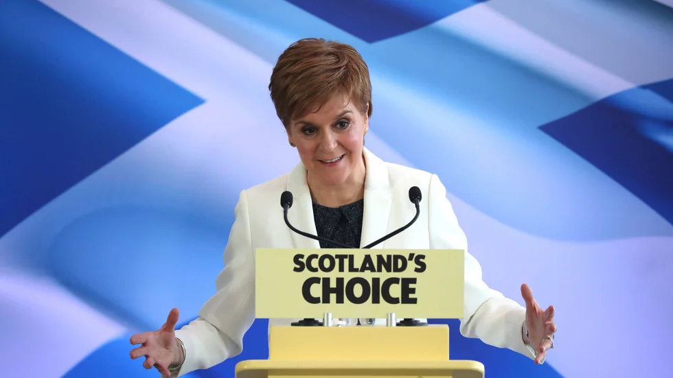 Nicola Sturgeon kräver att skottarna får rösta om självständighet. Arkivbild.