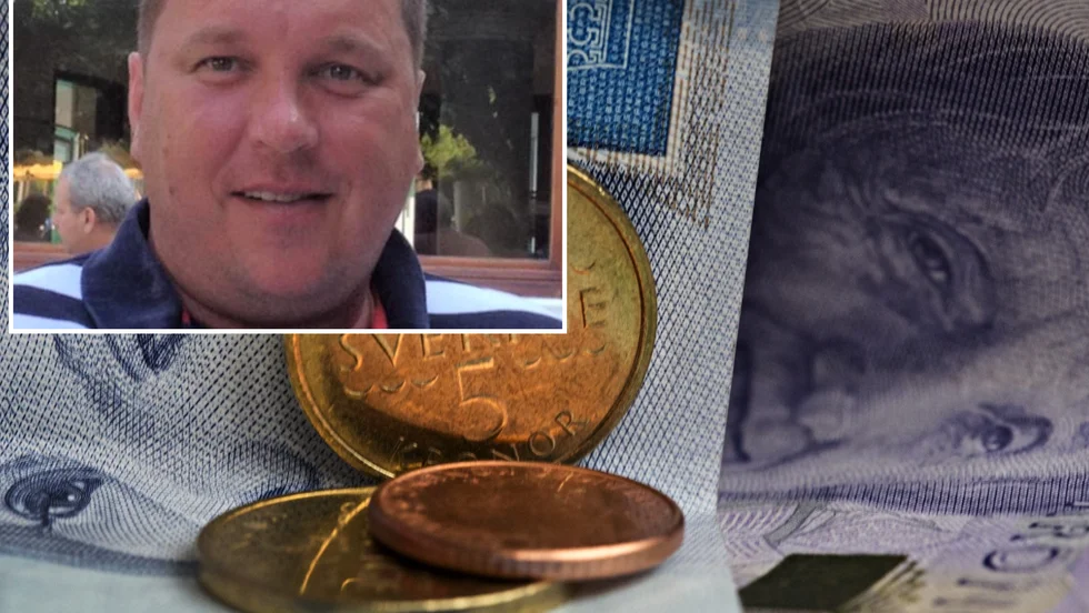 En stor bankläcka upptäcktes på onsdagen. Niclas Zazis från Hälleforsnäs är en av många drabbade. 