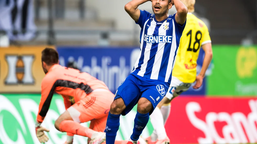 Hosam Aieshs IFK Göteborg tappade 2–0 till 2–2 mot allsvenska jumbon Falkenberg.
