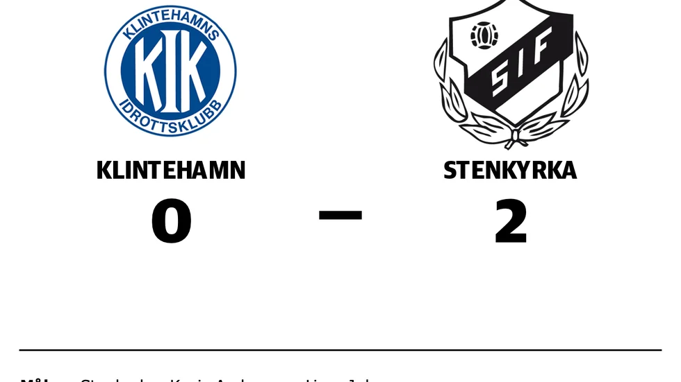 Klintehamns IK förlorade mot Stenkyrka IF