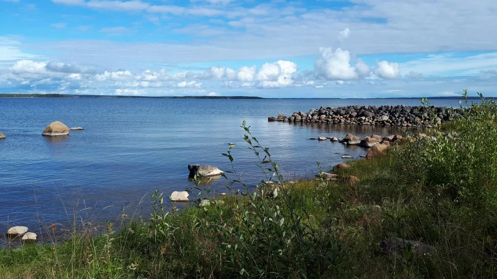 Udden på Trundön en fin höstdag.