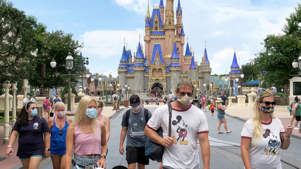 Begränsningarna av Disneys nöjesparker under coronapandemin har kostat koncernen stora summor. Arkivbild.