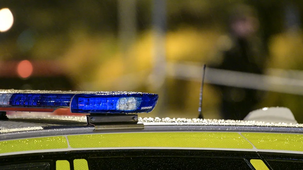 Polisen jagade i kapp en man som misstänks för sexuellt ofredande och olaga hot.