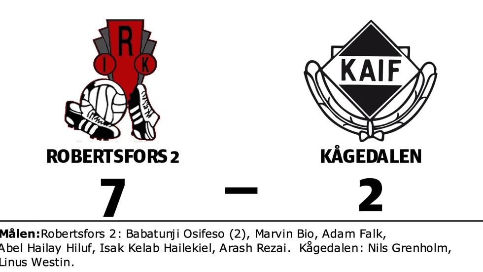 Robertsfors IK 2 vann mot Kågedalens AIF