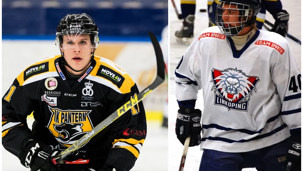 Ludwig Karlsson-Wilson (vänster i IK Pantern) och Alexander Jensen (höger i LHC-tröjan) spelade tillsammans på juniortiden i LHC. Nu har de startat ett företag tillsammans. 