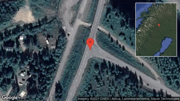 Stopp på E45 på grund av trafikolycka med flera fordon