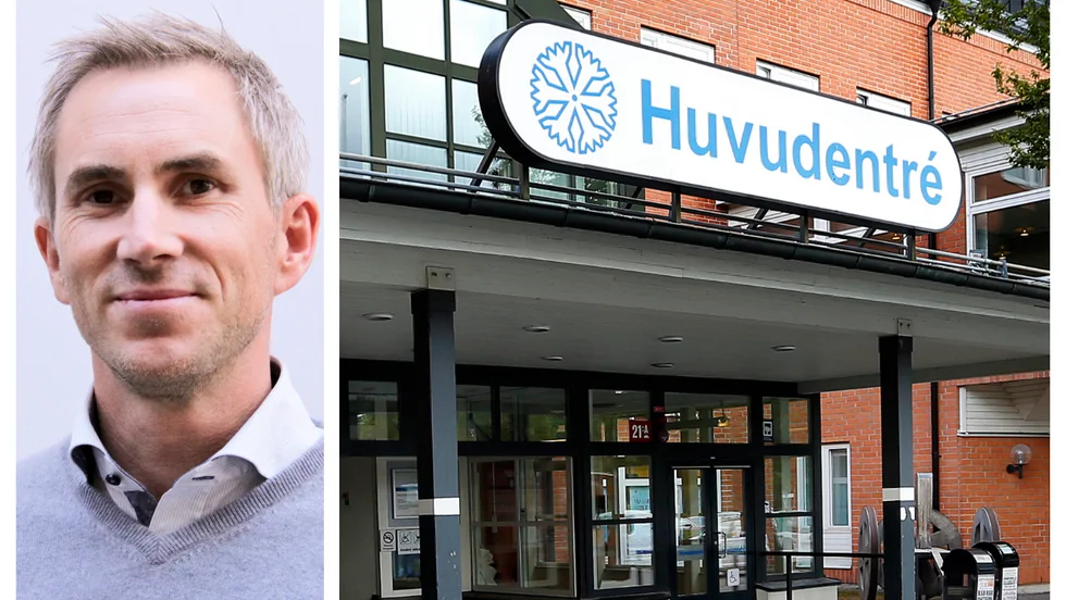 Tobias Ekenlie på Vrinnevisjukhuset har sett en rejäl minskning av inskrivna barnpatienter. Delvis en följd av pandemin, menar han.