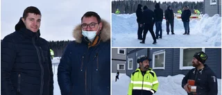Nio personer i Edvinas och Alexejs barack har insjuknat: ”Vi vet inte om vi får sjuklön”
