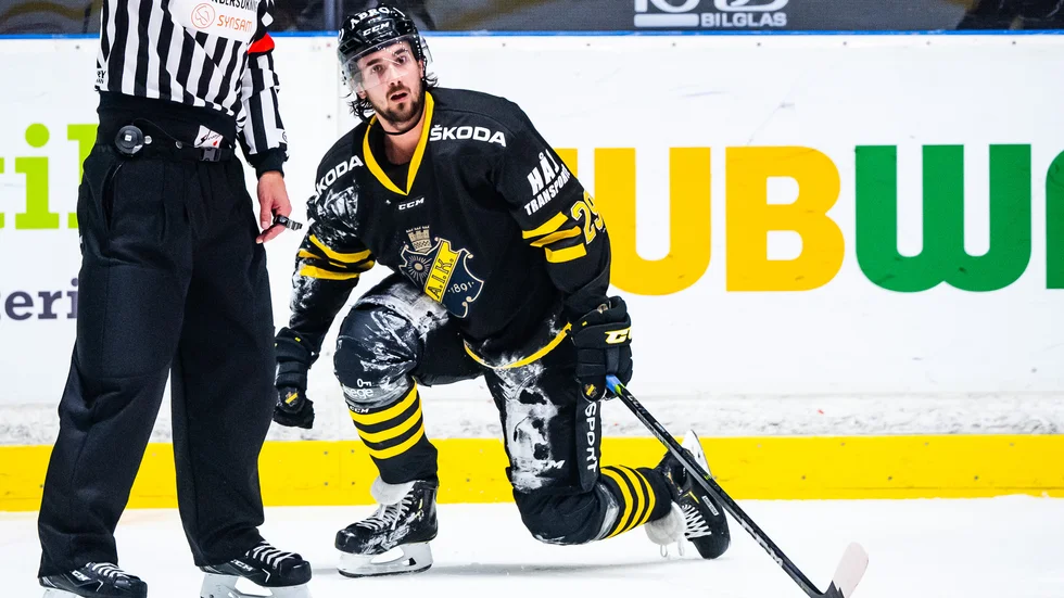 Johan Eriksson i AIK under förra säsongen.