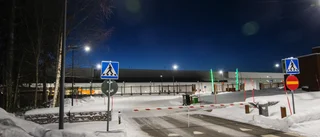 Arbetsplatsolycka med hjullastare vid Facebookbygget