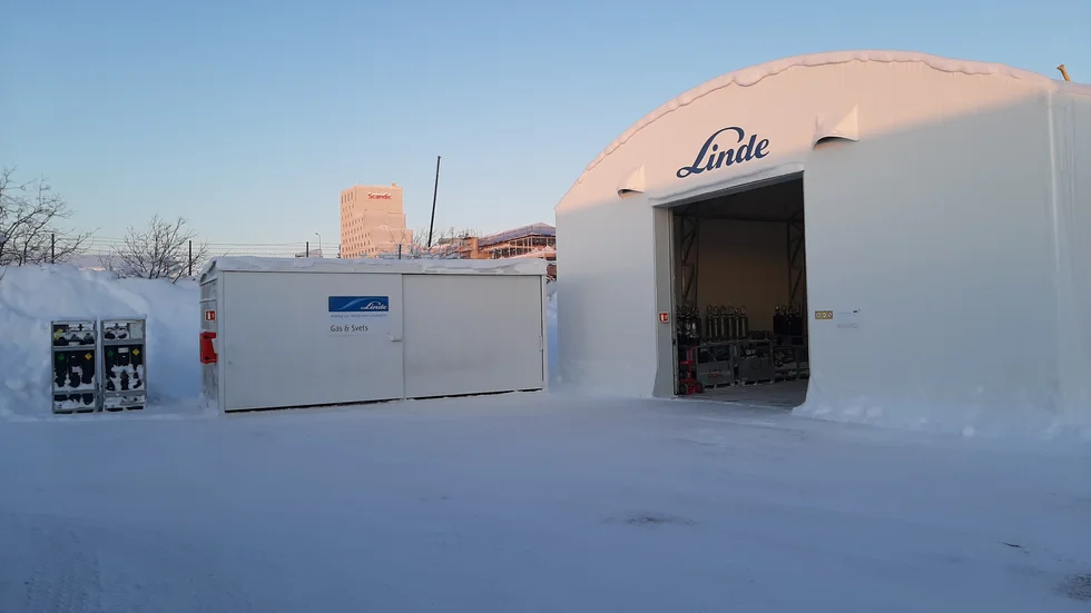 Lindes nya försäljningsställe i Kiruna.
