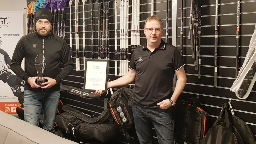 Företaget Oxdog med Mattias Eklund och Joacim Bergström i spetsen tog hem utmärkelsen Årets varumärke från Piteå Business Awards.