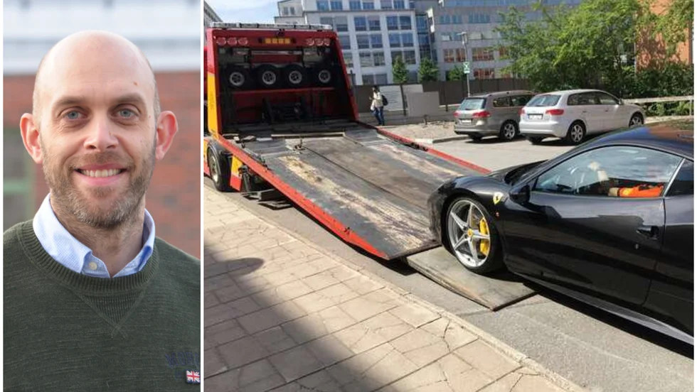 När Kronofogden ska driva in skulder börjar man med att se över den skyldiges tillgångar. Bilden kommer från en utmätning 2019. Till vänster Anders Fahlén Sundblad vid Kronofogden i Uppsala.