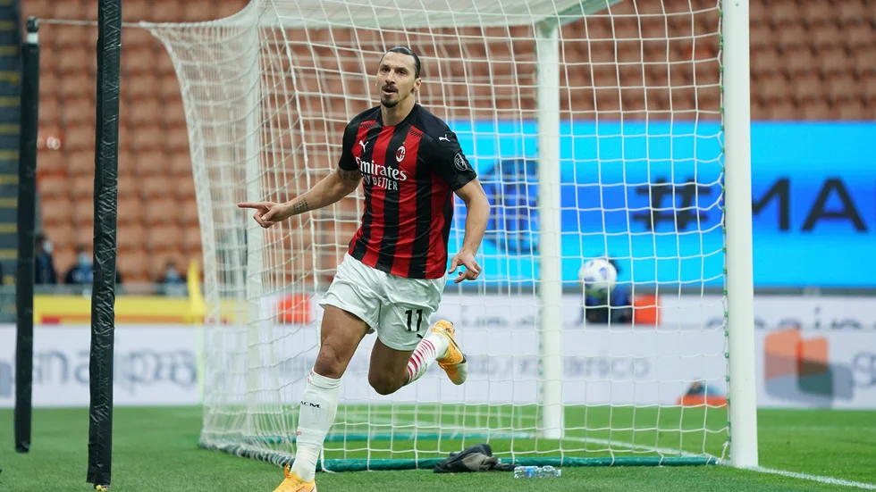 Zlatan Ibrahimovic firar det första av sina två mål för Milan i derbyt mot Inter i lördags. Nu är han på jakt efter Henrik Larssons rekord som främste svenske målskytt i Europacuperna.