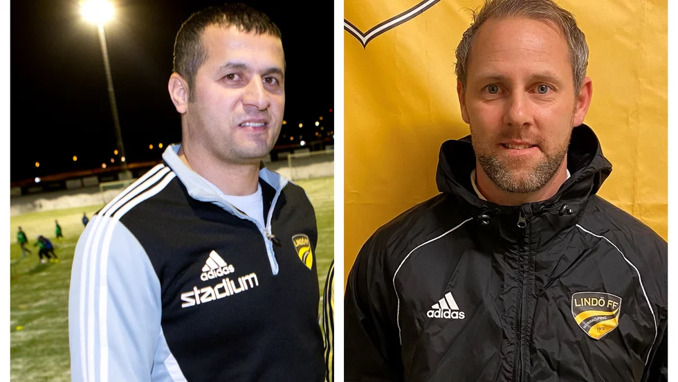 Manno Chamoun och Stefan Ljungberg utgör Lindös tränarduo kommande säsong. 