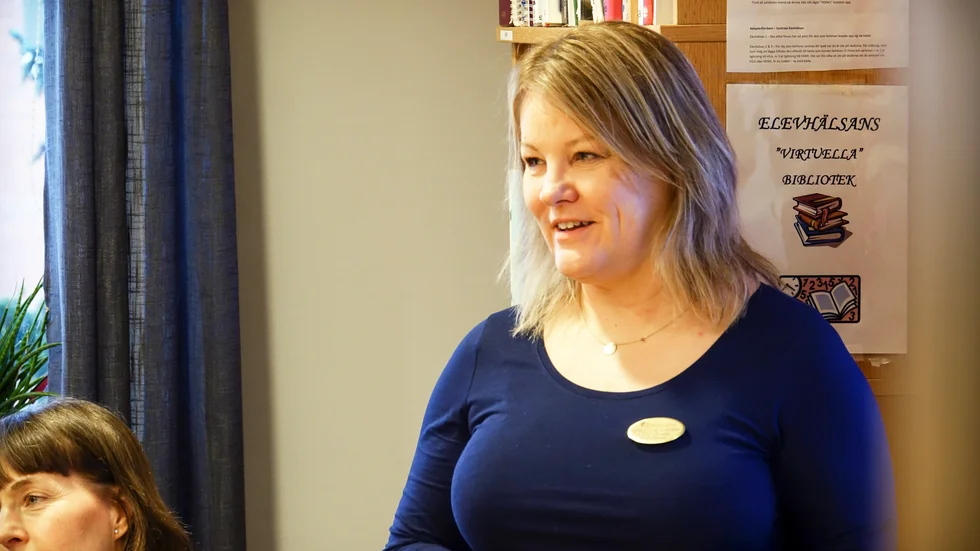 Annelie Rinaldo, specialpedagog vid Barn- och elevhälsan, tror att Kompis kan höja femåringarnas språkliga nivå.