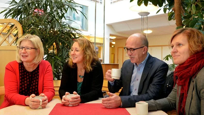 Landstingsmajoriteten, Lena Segerberg (S), Lina Fleetwood (V), Anders Henriksson (S) och Jessica Rydell (MP)