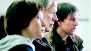 Foto: Jessica Gow/Pressens Bild Inspelningen av Carambole, en av filmerna i Van Veeteren-serien, går mot sitt slut. Eva Rexed, Sven Wollter och Thomas Hanzon gör huvudrollerna.