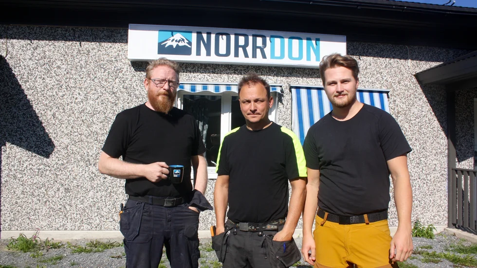 Per Eriksson, Niklas Eriksson och Rasmus Bjursell, nya ägare till Norr-Don. ”Vi arbetar för fullt med att rekrytera några nya medarbetare”, berättar Per Eriksson.