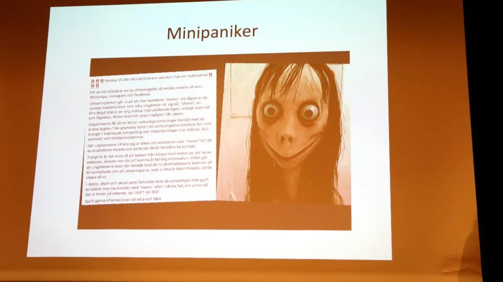 Momo-utmaningen beskrivs som en mediepanik, där innehållet var påhittat.