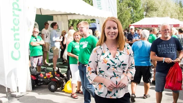 Annie Lööf inledde sin valturné på Sveriges största besöksmässa Stora Nolia.