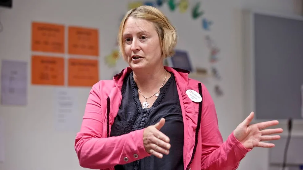 Sofia Liberg, lärare i Rosvik och ordförande för Lärarförbundet i Piteå, gläds åt satsningen på lärartjänster och hoppas att den ska leda till en sänkning av arbetsbelastningen.