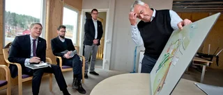 Ministerbesök i skidtunneln