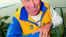 Norman vid rodret. Inge Bråten är mannen som ska leda Sverige mot efterlängtade OS-framgångar. "Våra tio främsta åkare är bättre än Norges", säger han. 
Foto: Ola Axman
