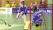 Till skillnad mot Dolphins basketherrar har IBF Norrköping svårt att spela hemma i Mässhallen. I går tappade man två poäng mot Telge sedan matchen slutat 6-7 efter sudden death. Här är det hemmalagets Jonas Lundmark som försöker ta sig igenom Telges försvar.
FOTO: ROBERT SVENSSON