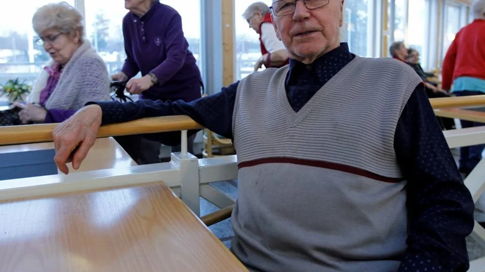 Herbert Sandberg besöker Fluxen nästan varje dag. Under äldre- och anhörigveckan missar han inte en dag.