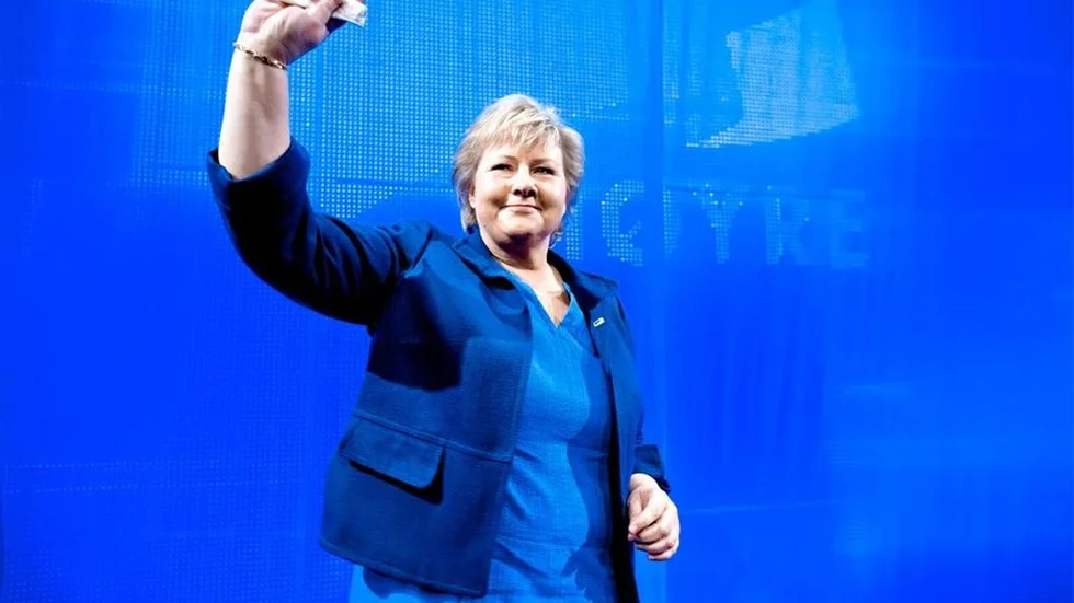 Allt pekar på att Erna Solberg från Höyre blir Norges nästa statsminister.
