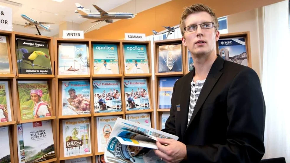 "Resenärer som drabbas kommer att hållas ekonomiskt skadeslösa", säger Claes Ögren från Nex Resebyrå i Piteå.