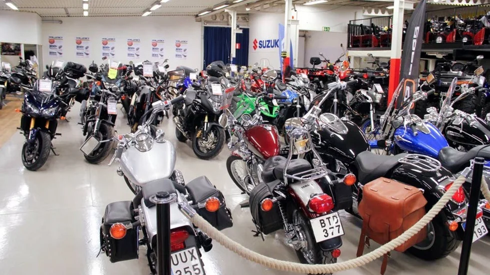 Gott om motorcyklar och branschen upplever ett sug på marknaden. Det blir alltmer populärt att åka mc.
?