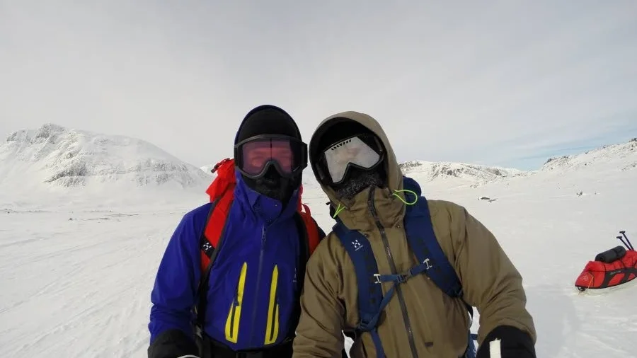 Jimmy Sundin och Linus Adolfsson var ute på fjällresa i 27 dagar.