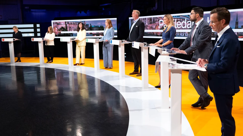 SVT fälls av Granskningsnämnden för partiledardebatten i maj. Arkivbild.