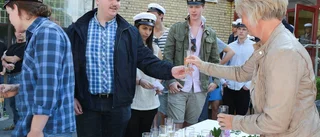 Mösspåtagning inför studenten