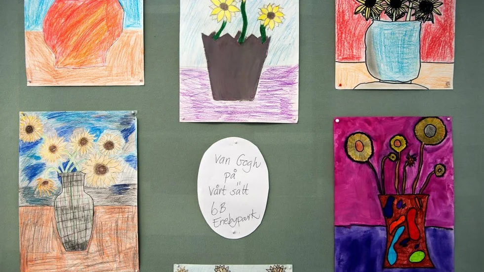 Van Gogh. Känd konstnär på sjätteklassens vis.